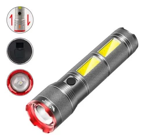 🔦 Rechargeable Torch X03 – High Intensity Laser Flashlight
