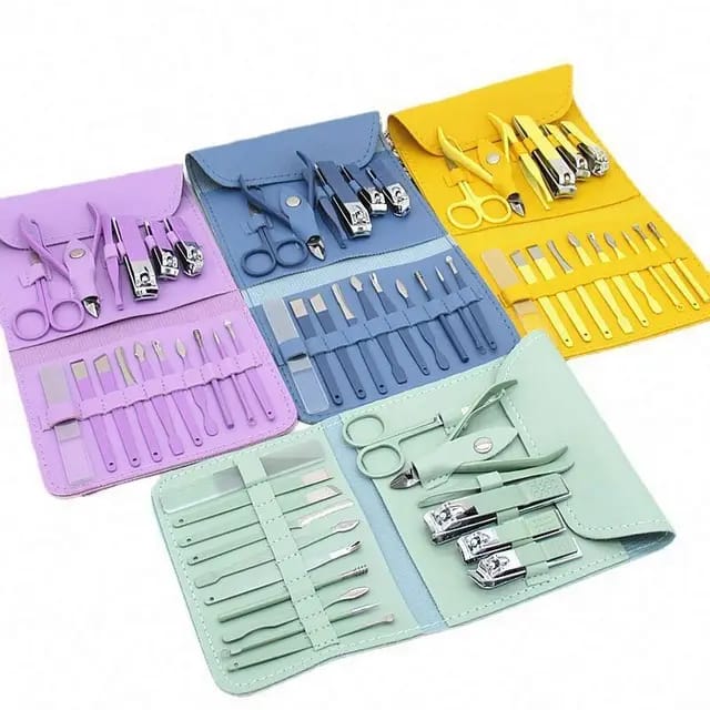 16 pcs Stainless Steel Nail Cutter Tool Box