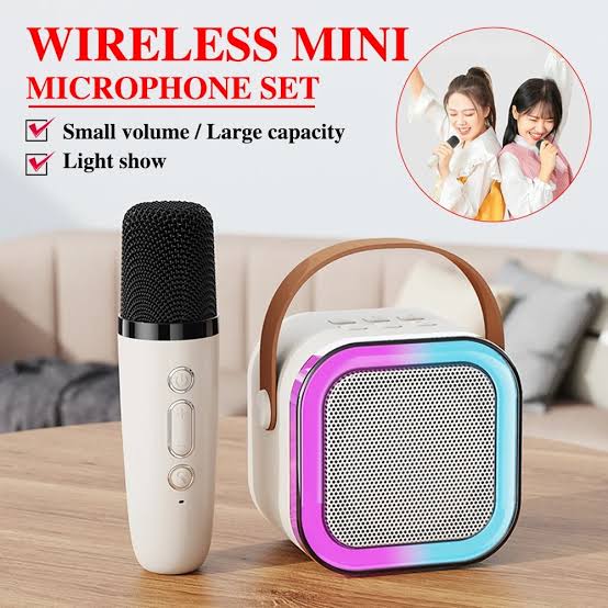 Mini Karaoke Speaker with Wireless  single Microphone