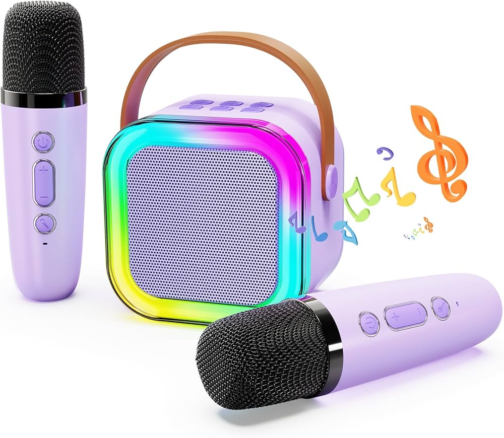 Mini Karaoke Speaker with Wireless  with DoubleMicrophone