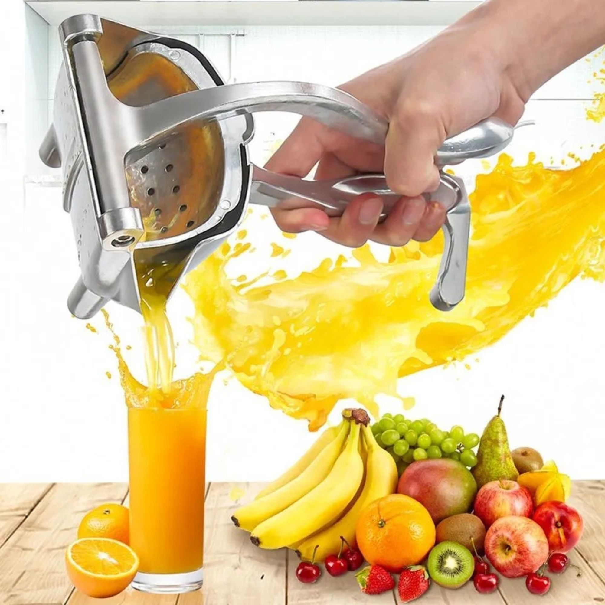 🍊 Manual Fruit Press Juicer – ম্যানুয়াল ফ্রুট প্রেস জুসার (ওজন: ৩৫০ গ্রাম+)
