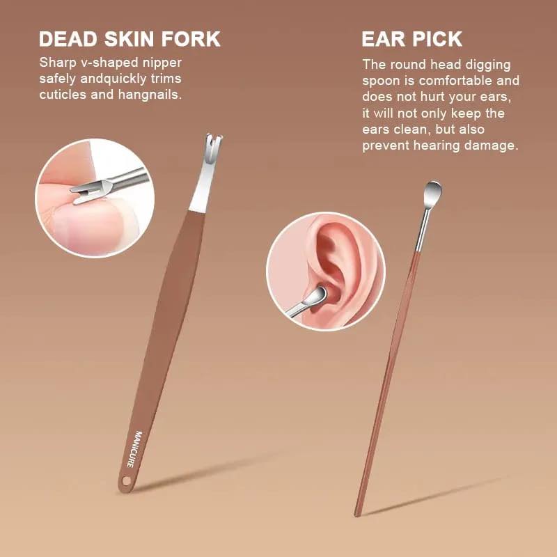 💅 7-in-1 Premium Nail Cutter Set – ৭ পিসের প্রিমিয়াম নেইল কাটার সেট ✨