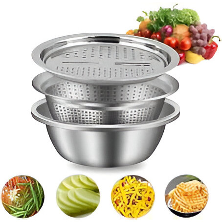 🥗 3 in 1 Vegetable Cutter – ৩ ইন ১ মাল্টিফাংশন ভেজিটেবল কাটার 🪄