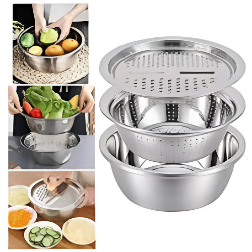 🥗 3 in 1 Vegetable Cutter – ৩ ইন ১ মাল্টিফাংশন ভেজিটেবল কাটার 🪄
