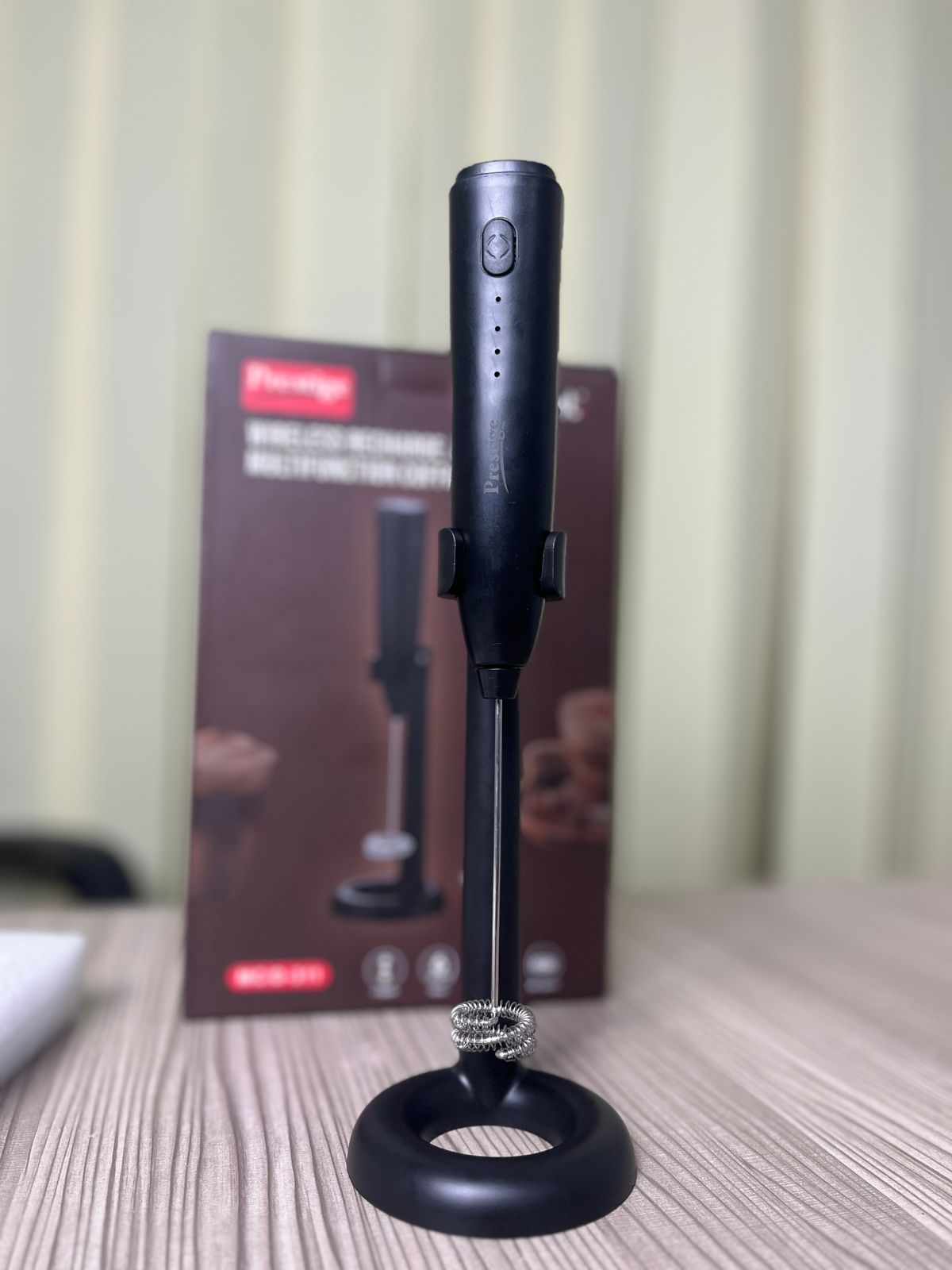 ☕ Prestige 2-in-1 Coffee Mixer with Stand  —  ২-ইন-১ রিচার্জেবল কফি মিক্সার ও স্ট্যান্ড