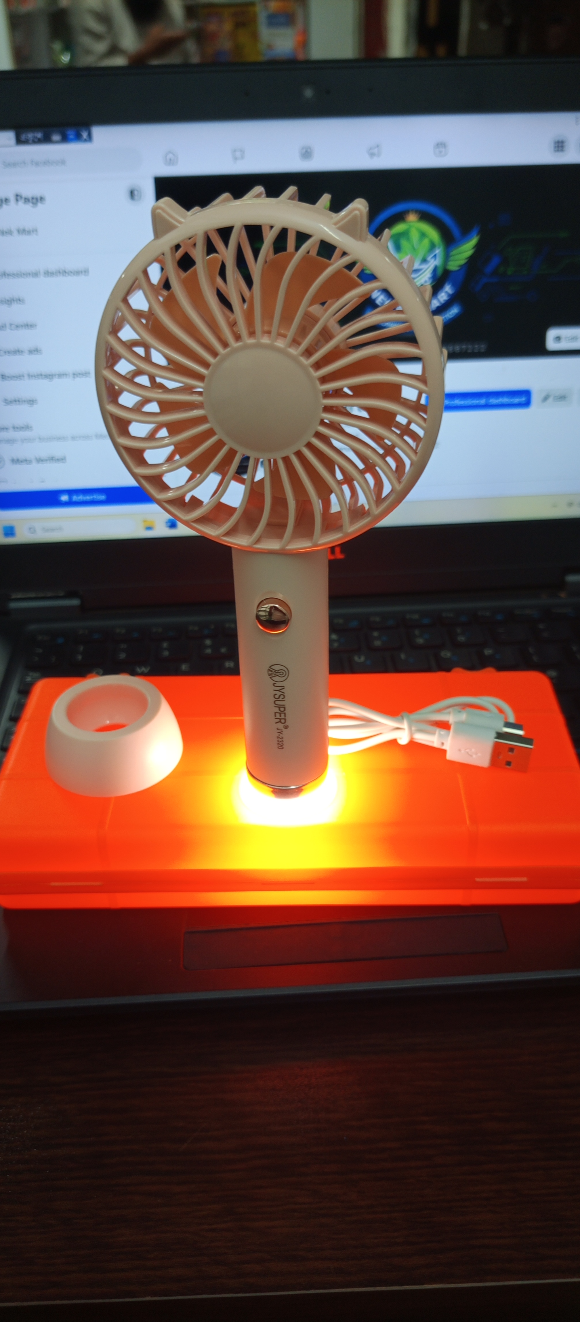 New Multifunctional Mini fan with led JY SUPER 2320
