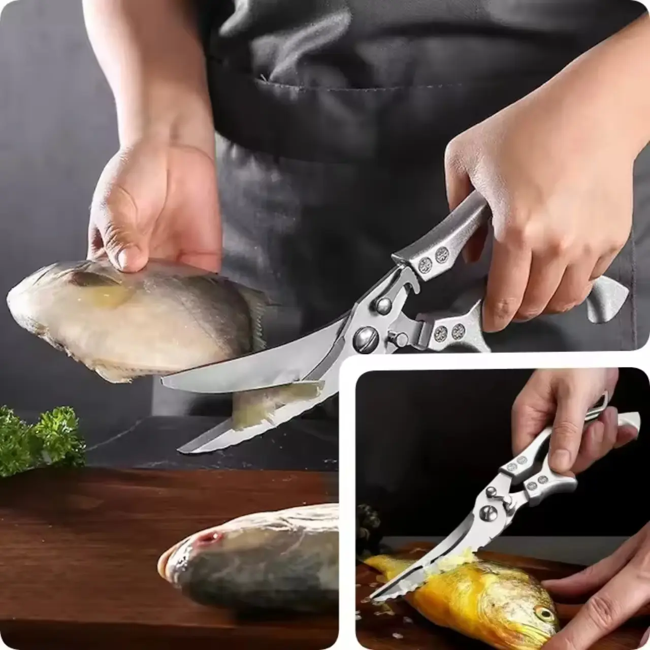 Powerful Chicken Bone Scissors Stainless Steel Cutter! 🍗🔪