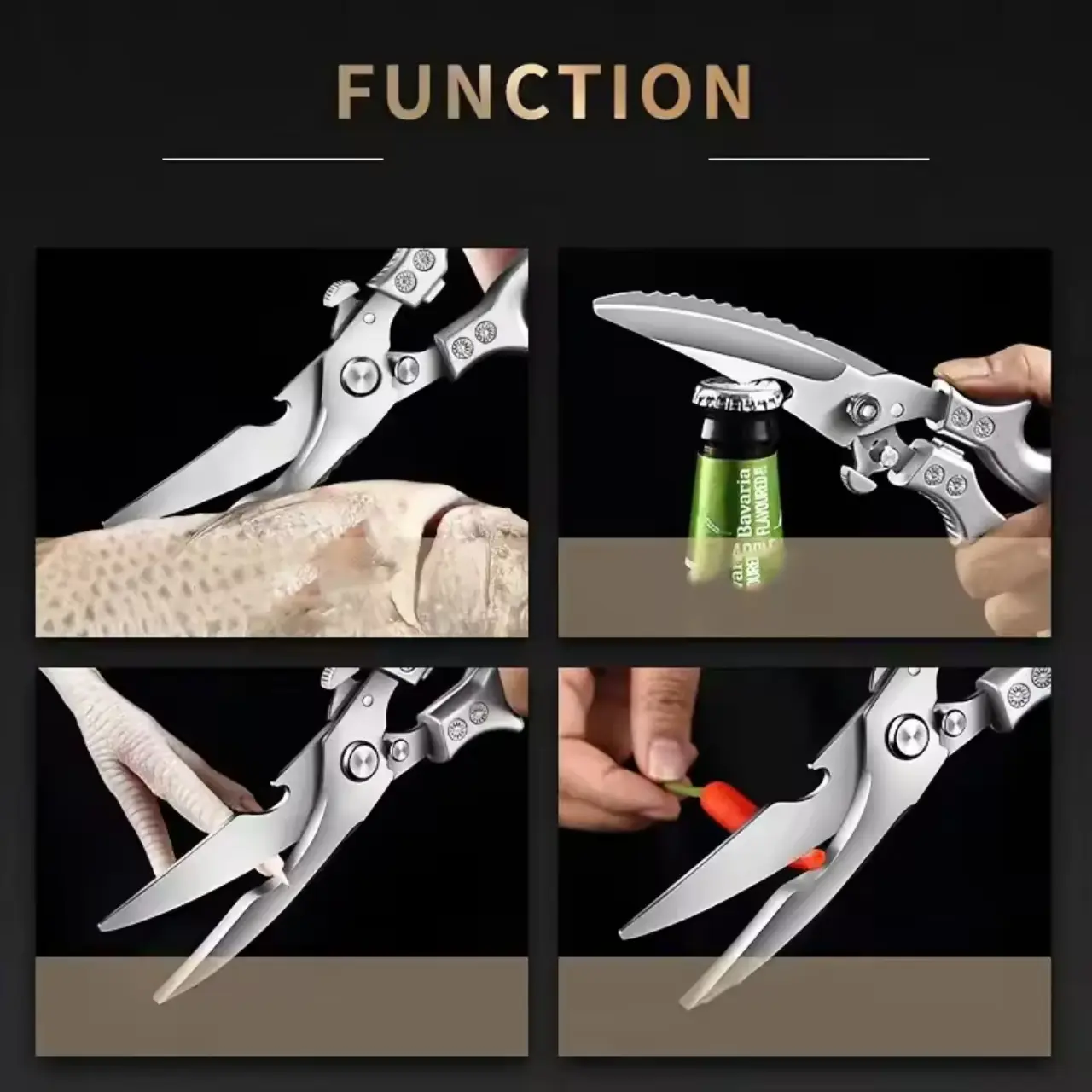 Powerful Chicken Bone Scissors Stainless Steel Cutter! 🍗🔪