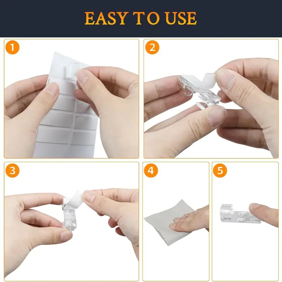 Smart Transparent Cable Clip