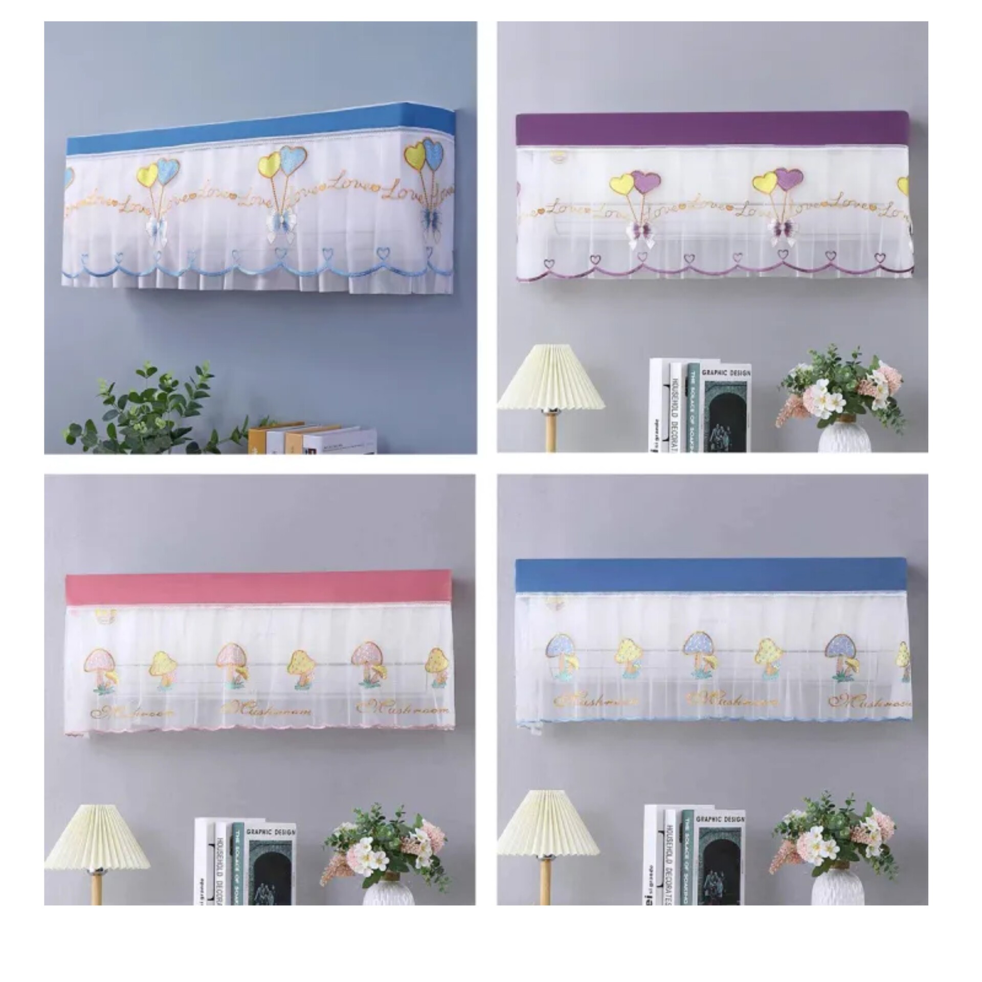 Premium Quality Net Ac Cover | Multi-colour