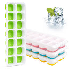 14 Grids Ice Cube Tray With Lid