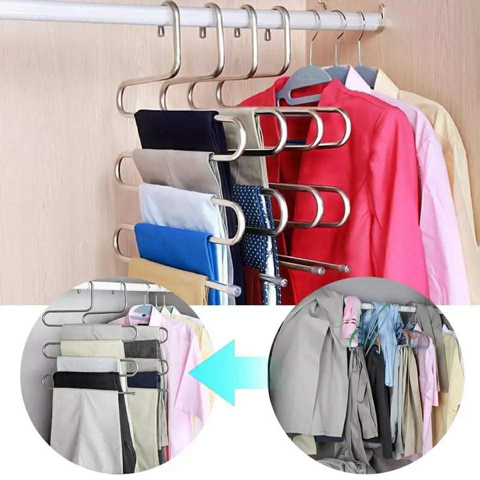 👖 Space Saving Clothes Hanger – স্পেস সেভিং ক্লথস হ্যাঙ্গার ✨