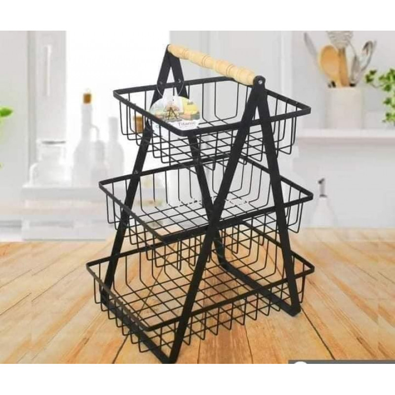 🧺 3-Tier Storage Basket – ৩ স্তরের স্টোরেজ বাস্কেট ✨