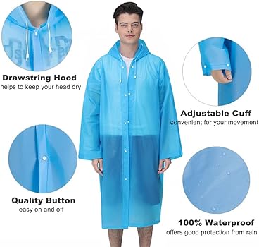 Premium Waterproof Hooded Raincoat