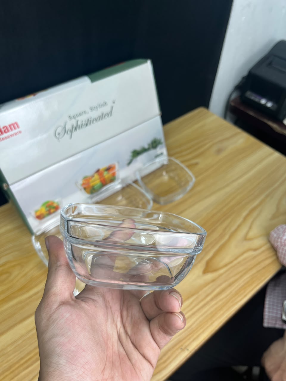 Kiam Crystal Clear Dessert Bowl Set (6 Pcs) – কিয়াম ক্রিস্টাল ক্লিয়ার ডেজার্ট বাটি সেট (৬ পিস)🍨