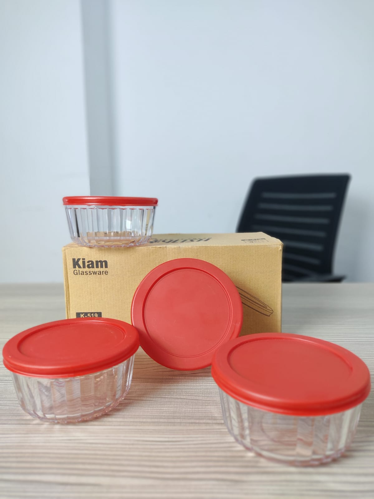 Kiam Crystal Clear Glass Bowl Set (4 Pcs) – ৪ পিস প্রিমিয়াম গ্লাস বোল সেট 🥣