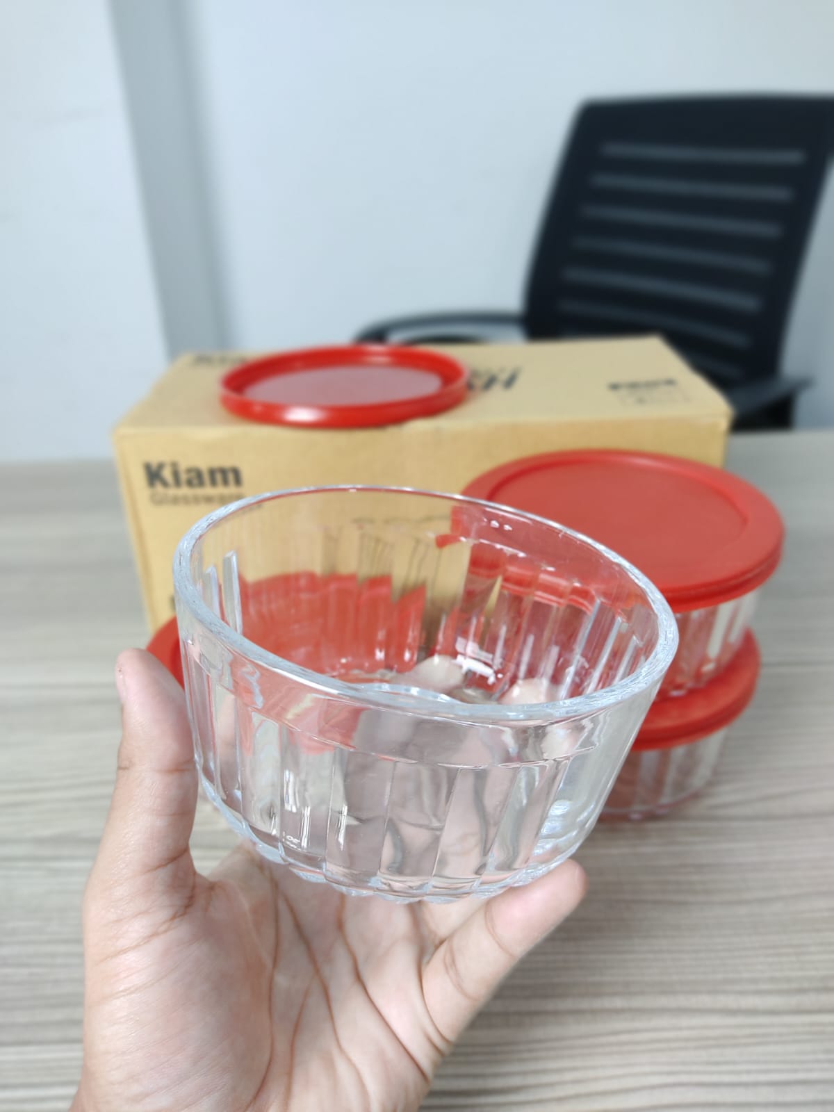 Kiam Crystal Clear Glass Bowl Set (4 Pcs) – ৪ পিস প্রিমিয়াম গ্লাস বোল সেট 🥣
