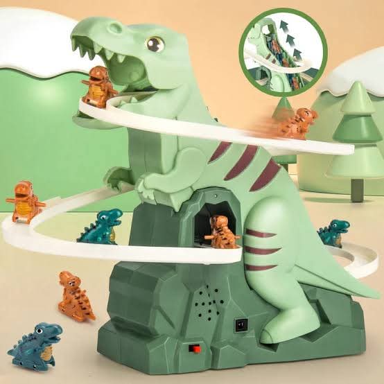 Dinosaur Chasing Race Track Slide Game