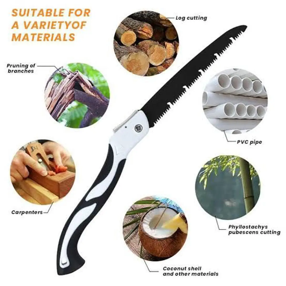 Folding Hand Saw SK5 Steel Blade
