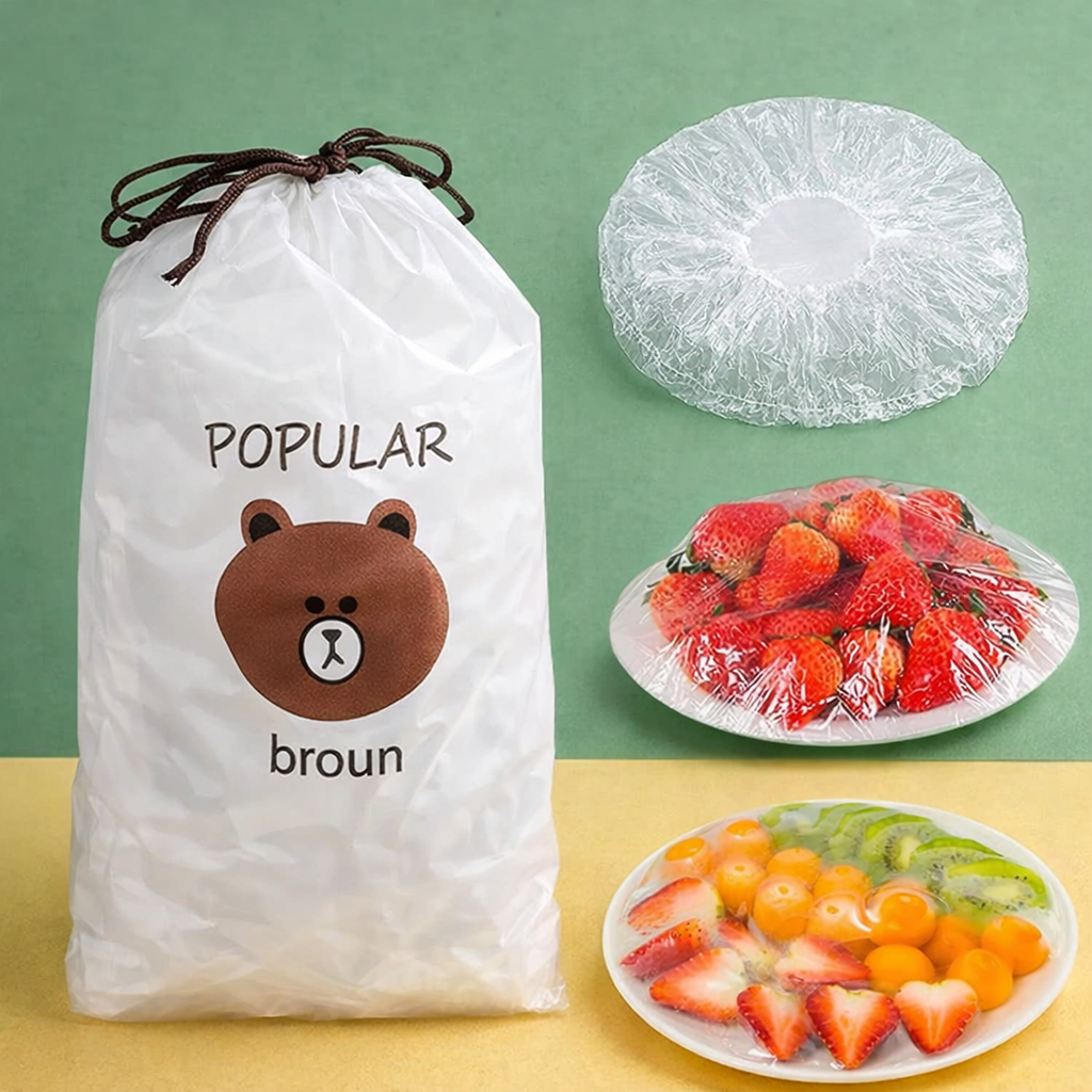 ( 100 )  PCS  Food Cover Plastic Wrap