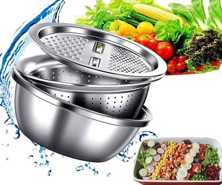 🥗 3 in 1 Vegetable Cutter – ৩ ইন ১ মাল্টিফাংশন ভেজিটেবল কাটার 🪄