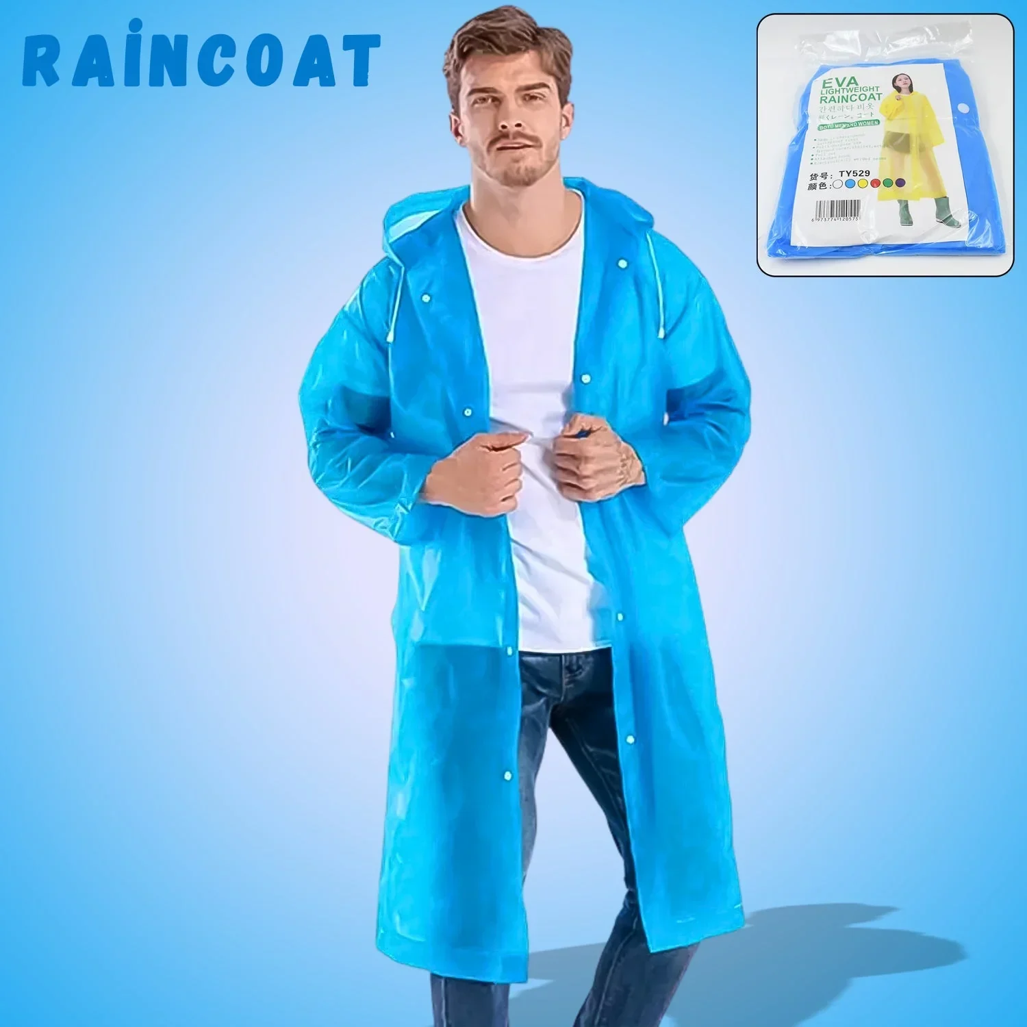 Premium Waterproof Hooded Raincoat